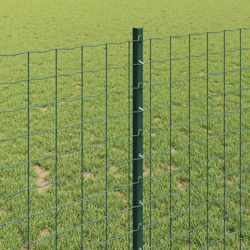 Euro ograda s postom 25 x 1 m Čelik premazan PVC-om Zelena - Zelena Ograda 25 x 1 m (mreža 5 x 5 cm) Cijena