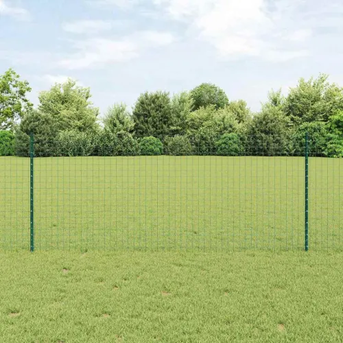Euro ograda s postom 25 x 1 m Čelik premazan PVC-om Zelena - Zelena Ograda 25 x 1 m (mreža 5 x 5 cm) Cijena
