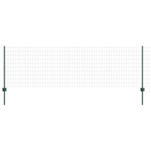 Euro ograda s postom 25 x 0,8 m Čelik premazan PVC-om Zelena - Zelena Ograda 25 x 0,8 m (mreža 5 x 7,5 cm) Cijena