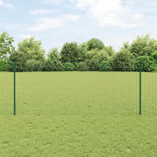 Euro ograda s postom 25 x 1 m Čelik premazan PVC-om Zelena - Zelena 25 x 1 m ograda (mreža 5 x 10 cm) Cijena