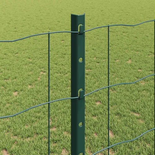 Euro ograda s postom 25 x 1,2 m Čelik premazan PVC-om Zelena - Zelena 25 x 1,2 m ograda (10 x 10 cm mreža) Cijena