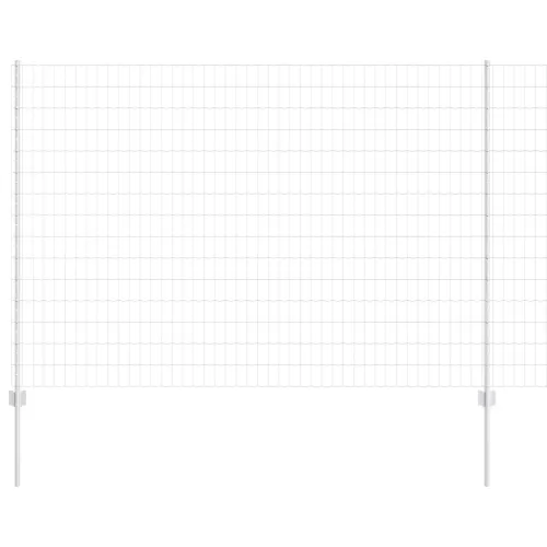Euro ograda s postom 10 x 1,6 m Pocinčani čelik Srebrna Mreža - Pocinčani čelik 10 x 1,6 m ograde (mreža od 5 x 10 cm) Cijena