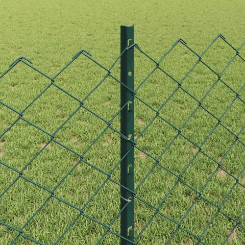 Ograda od pletene žice sa stupovima 25 x 0,8 m Pocinčani čelik - Zelena 25 x 0,8 m ograda (mreža 6 x 6 cm) Cijena