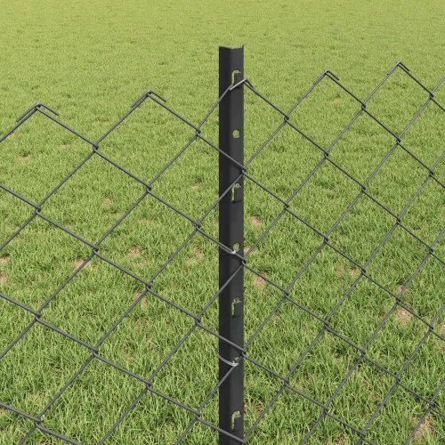 Ograda od pletene žice sa stupovima 25 x 0,8 m Pocinčani čelik - Siva 25 x 0,8 m ograda (mreža 6 x 6 cm) Cijena