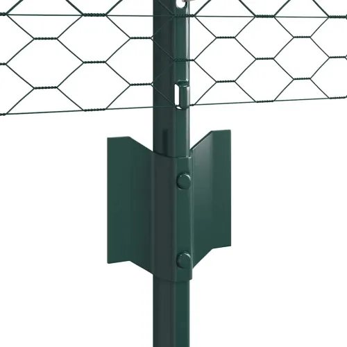 Heksagonalna ograda s stubom 25 x 0,5 m Čelik premazan PVC-om - Zelena Ograda 25 x 0,5 m (mreža širine 2,5 cm) Cijena