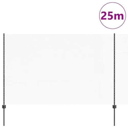 Heksagonalna ograda s stubom 25 x 1,5 m Čelik premazan PVC-om - Siva 25 x 1,5 m ograda (mreža širine 1,3 cm) Cijena