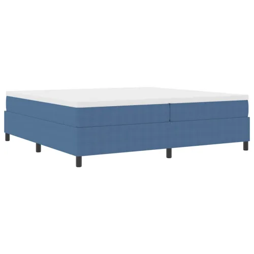Box spring krevet Plava i bijela 200 x 200 cm - Plava 200 x 200 cm Cijena