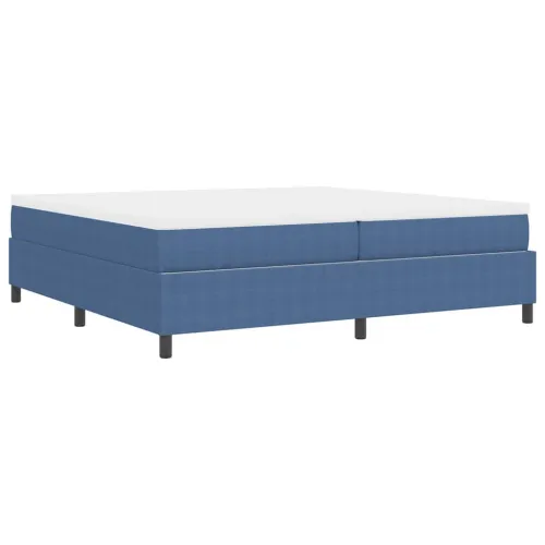 Box spring krevet Plava i bijela 200 x 200 cm - Plava 200 x 200 cm Cijena