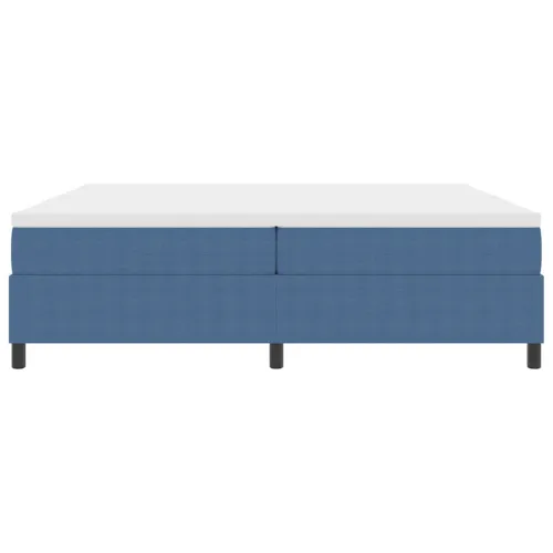 Box spring krevet Plava i bijela 200 x 200 cm - Plava 200 x 200 cm Cijena
