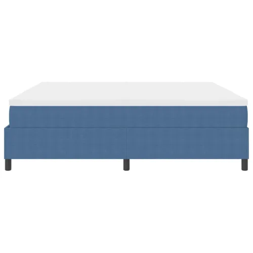 Box spring krevet Plava i bijela 200 x 200 cm - Plava 200 x 200 cm Cijena