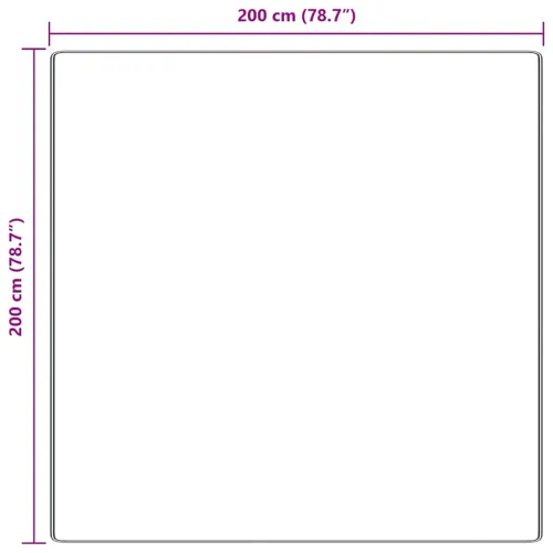 Protuklizni Shaggy Tepih Siva 200 x 200 cm PP - Siva 200 x 200 cm Cijena