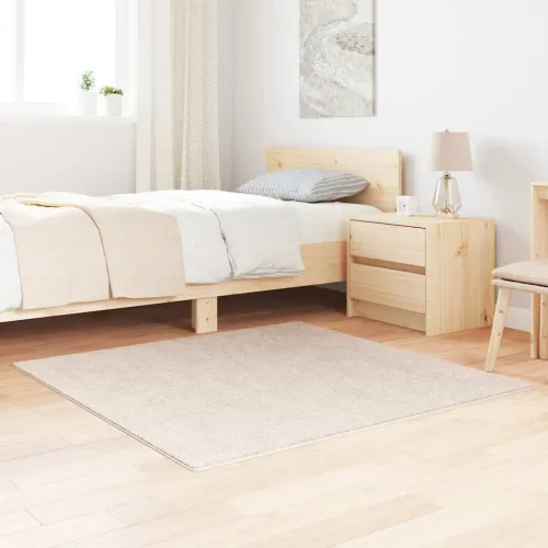 Protuklizni Shaggy Tepih Krem 120 x 120 cm PP - Krem 120 x 120 cm Cijena