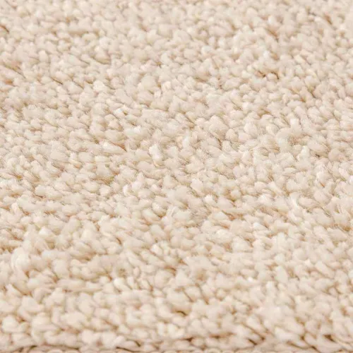 Protuklizni Shaggy Tepih Krem 120 x 120 cm PP - Krem 120 x 120 cm Cijena