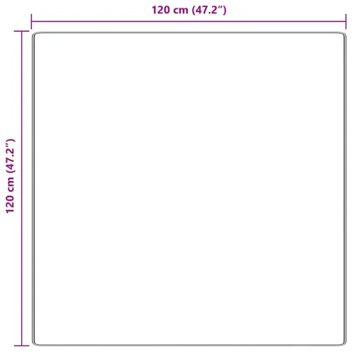 Protuklizni Shaggy Tepih Krem 120 x 120 cm PP - Krem 120 x 120 cm Cijena