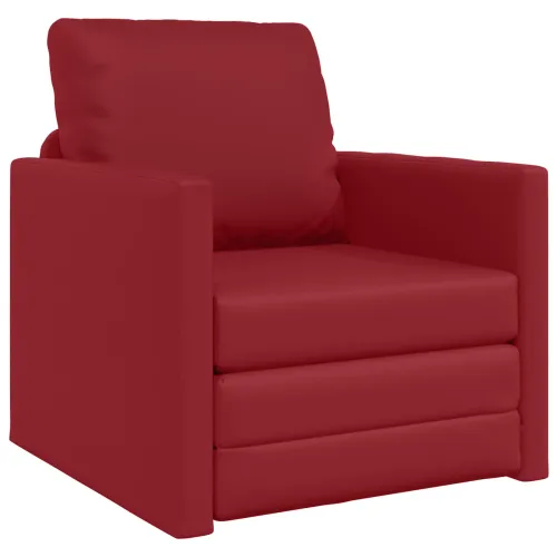 Krevet na razvlačenje 60cm Vinska crvena Umjetna koža - boja crnog vina 74 x 77 x 81 cm Cijena