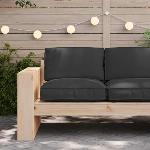 Jastuk Oxford tkanina Crna 80 x 80 x 12 cm - Set 2 kom - Crna - OUTLET – ZADNJI KOMAD   Cijena