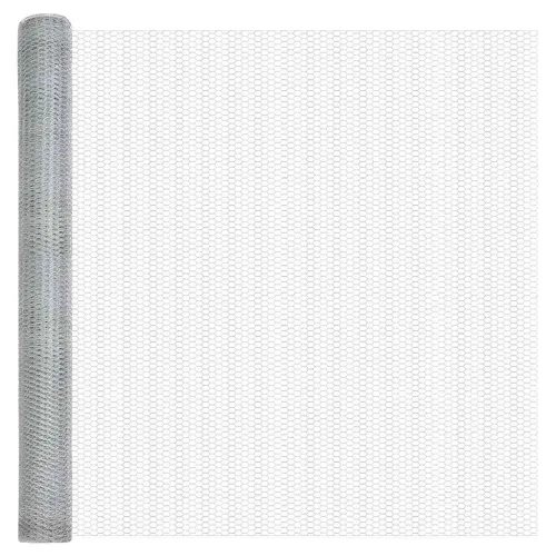 Heksagonalna ograda 1,6 x 10 m Pocinčani čelik Srebrna - 10 x 1,6 m 25 mm Pocinčani čelik Cijena