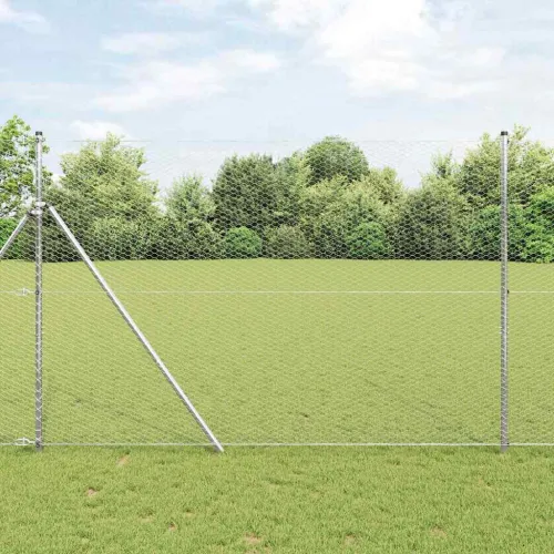 Heksagonalna ograda 1,6 x 10 m Pocinčani čelik Srebrna - 10 x 1,6 m 25 mm Pocinčani čelik Cijena