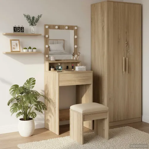 Toaletni stol Sonoma hrast 50 x 41 x 135 cm Konstruirano drvo - 50 x 41 x 135 cm Hrast sonoma Cijena