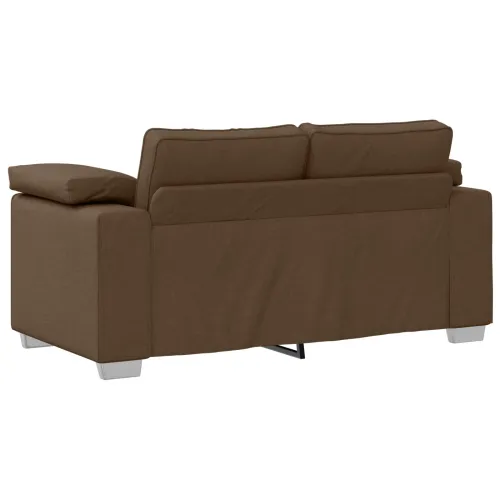 Sofa 3 kom. Smeđa Platnasta tkanina - Smeđa Cijena
