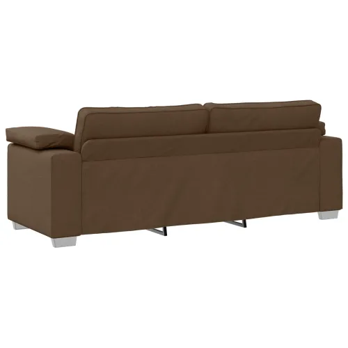 Sofa 3 kom. Smeđa Platnasta tkanina - Smeđa Cijena