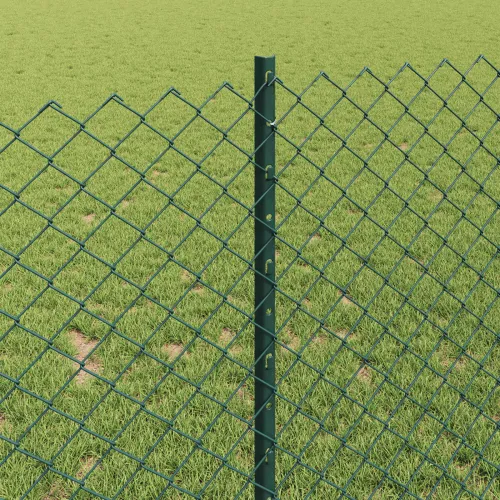 Ograda od lančanih veza s postovima 25 x 1 m Zelena Mreža - Zelena 25 x 1 m ograda (mreža 4 x 4 cm) Cijena