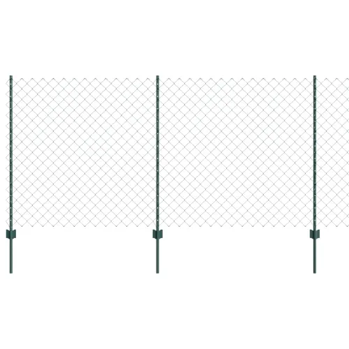 Ograda od lančanih veza s postovima 25 x 1,2 m Zelena Mreža - Zelena Ograda 25 x 1,2 m (mreža 6 x 6 cm) Cijena