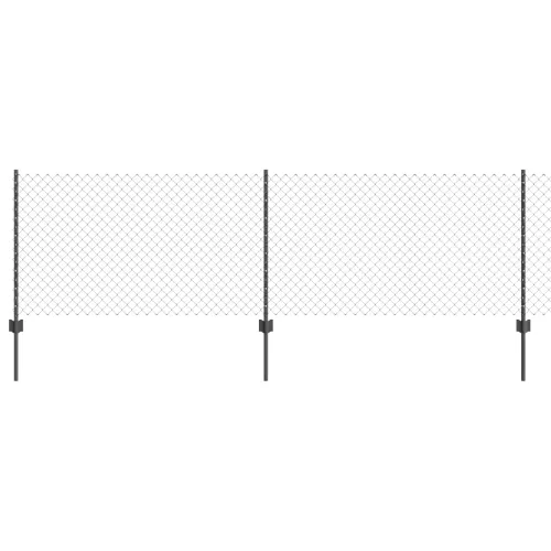 Ograda od pletene žice sa stupovima 25 x 0,8 m - Siva 25 x 0,8 m ograda (4 x 4 cm mreža) Cijena