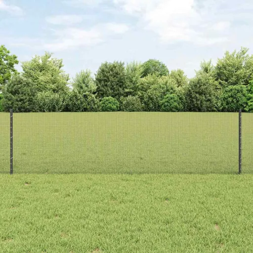 Zatvorena žičana ograda s postovima 50 x 0,6 m Siva Mreža - Siva Ograda 50 x 0,6 m (mreža 1,2 x 1,2 cm) Cijena
