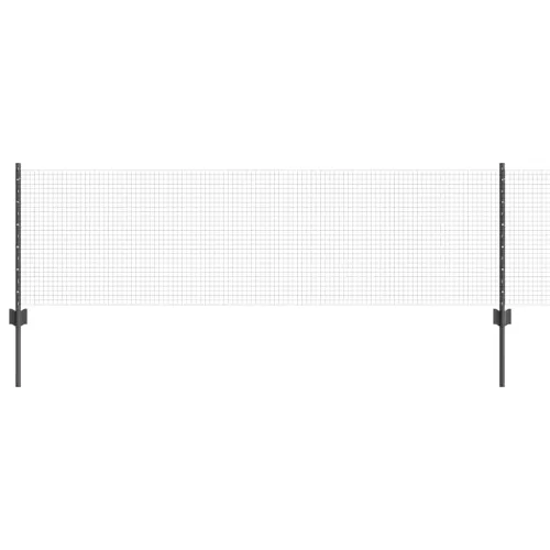 Zatvorena žičana ograda s postovima 50 x 0,6 m Siva Mreža - Siva Ograda 50 x 0,6 m (mreža 1,9 x 1,9 cm) Cijena