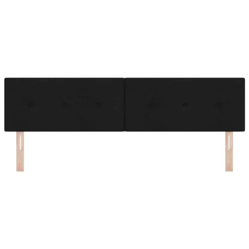 LED glava kreveta s LED trakama Crna 180 cm tkanina - Crna 180 cm Nizak uzglavlju Cijena
