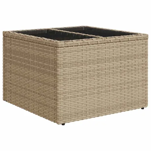 Sjedeća garnitura za vrt Bež 55 x 55 x 37 cm poliratan - bež i siva Cijena