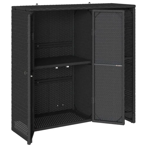 Ormarić za pohranu s policom Crna 100 x 36 x 102 cm Ratan - Crna Cijena