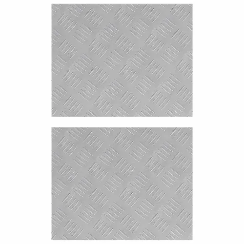 Stepenica 2 kom. 50 x 40 cm Srebrno Aluminij Pravokutni - 50 x 40 x 0,2 cm 2 Cijena