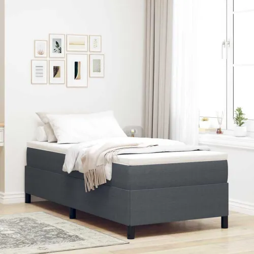 Box spring krevet Tamno siva 80 x 200 cm Kordura tekstil - Tamno siva 80 x 200 cm Cijena