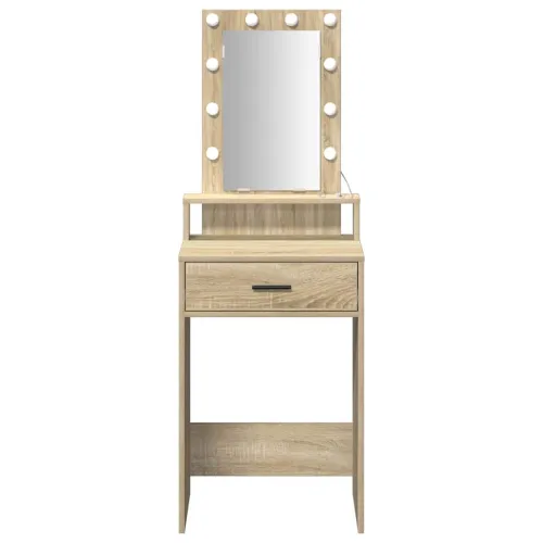 Toaletni stol Smeđa 50 x 41 x 140 cm Konstruirano drvo - 50 x 41 x 140 cm sonoma hrast Cijena