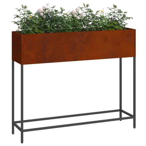 Povišeni Vrtni Planter Rđa 100 x 26 x 82 cm - Otporni čelik 100 x 26 x 82 cm Cijena