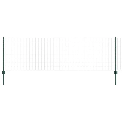 Euro ograda s postom 25 x 0,8 m Čelik premazan PVC-om Zelena - Zelena Ograda 25 x 0,8 m (mreža 7,5 x 10 cm) Cijena