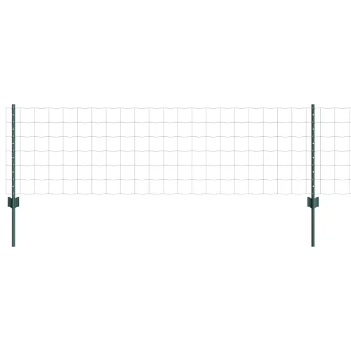 Euro ograda s postom 25 x 0,6 m Čelik premazan PVC-om Zelena - Zelena 25 x 0,6 m ograda (10 x 10 cm mreža) Cijena