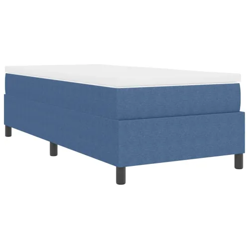 Box spring krevet Plava i bijela 90 x 200 cm - Plava 90 x 200 cm Cijena
