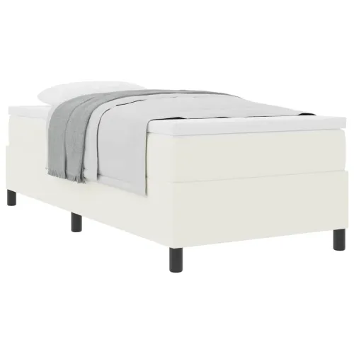 Box spring krevet Krema i bijela 100 x 200 cm - Krema 100 x 200 cm Cijena