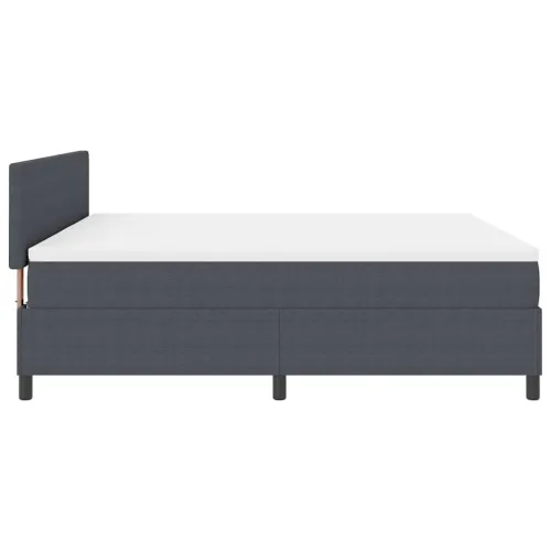 Box spring krevet Tamno siva i bijela 180 x 200 cm - Tamno siva 180 x 200 cm Nizak uzglavlju Cijena