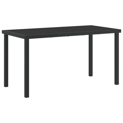 Vrtni set za objed 5 kom. Smeđa poliratan - Smeđa 4 sjedala 140 cm Cijena