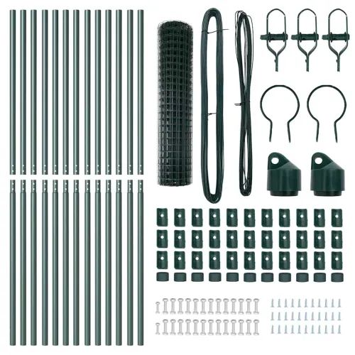 Euro Ograđivanje Ukop 25 x 1,2 m Čelik premazan PVC-om Zelena - 25 x 1,2 m (mreža 50 x 50 mm) Zelena Fiksacija na tlo Cijena