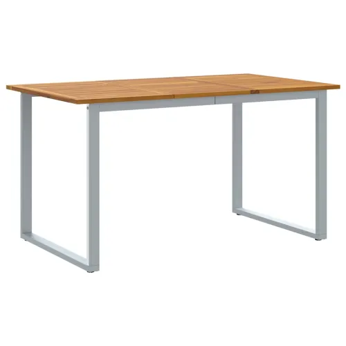 Vrtni set za objed 5 kom. Siva Čvrsto drvo akacije - Siva 140 x 80 x 75 cm Stol +4 stolice Cijena