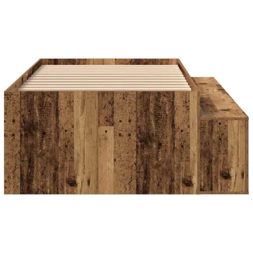 Okvir za krevet Staro drvo 90 x 200 cm Konstruirano drvo - Staro drvo 90 x 200 cm Cijena