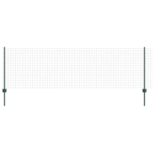 Euro ograda s postom 10 x 0,8 m Čelik premazan PVC-om Zelena - Zelena 10 x 0,8 m ograda (5 x 5 cm mreža) Cijena