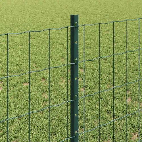 Euro ograda s postom 10 x 0,8 m Čelik premazan PVC-om Zelena - Zelena 10 x 0,8 m ograda (mreža 5 x 10 cm) Cijena