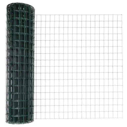 Euro ograda s postom 10 x 1,2 m Čelik premazan PVC-om Zelena - Zelena ograda 10 x 1,2 m (mreža 5 x 10 cm) Cijena