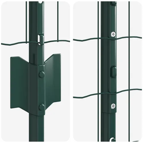 Euro ograda s postom 10 x 1,2 m Čelik premazan PVC-om Zelena - Zelena ograda 10 x 1,2 m (mreža 5 x 10 cm) Cijena
